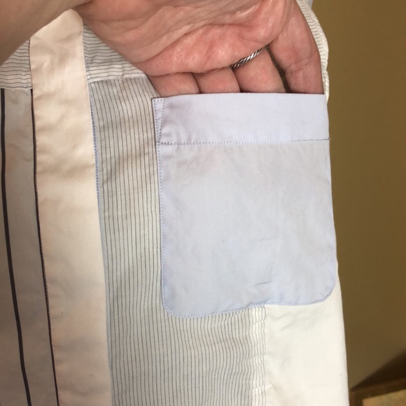 PHILLIP LIM 3:1 sz 6 Cotton Sleeveless MulitiStripe ColorBlock Buttonfront $129 - Picture 14 of 15